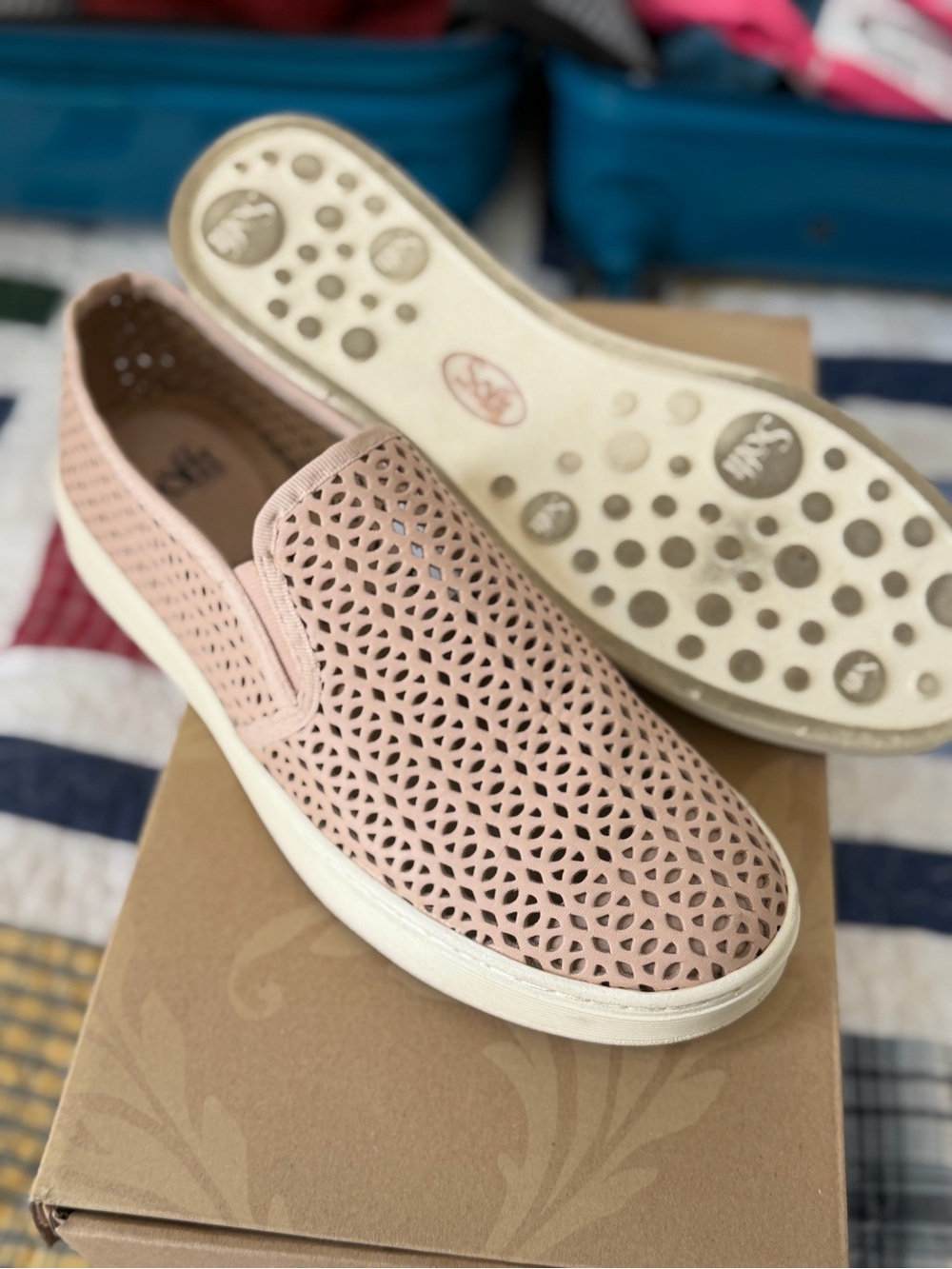 Softt Blush Slip-On Platform Sneakers - - Picture 3 of 3